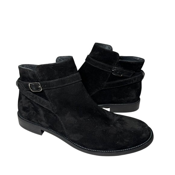 NEW $535 Paul Green Women's Reeve Booties Black Soft Suede Size 6 UK/ US 8.5 - Picture 2 of 5